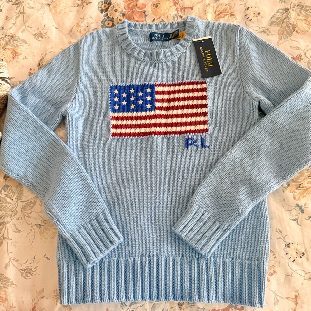 NWT Ralph Lauren Women's American Flag
Sweater Size XS